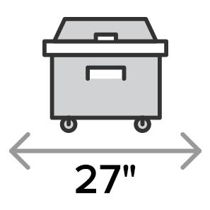 Avantco SCL1-27 27" 1 Door Refrigerated Sandwich Prep Table