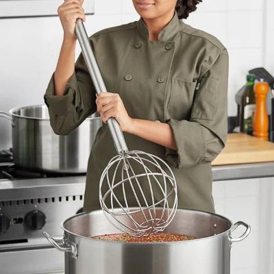 Choice 48" Stainless Steel Ball Kettle Whip / Whisk