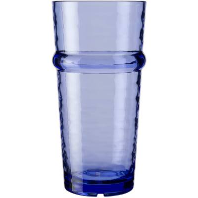 Libbey Infinium Wake 16 oz. Tidal Blue Tritan™ Plastic Stackable Cooler Glass