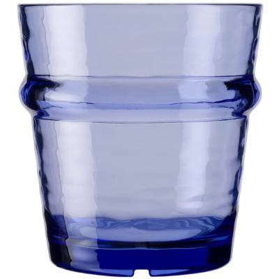 Libbey Infinium Wake 12 oz. Tidal Blue Tritan™ Plastic Stackable Rocks / Double Old Fashioned Glass