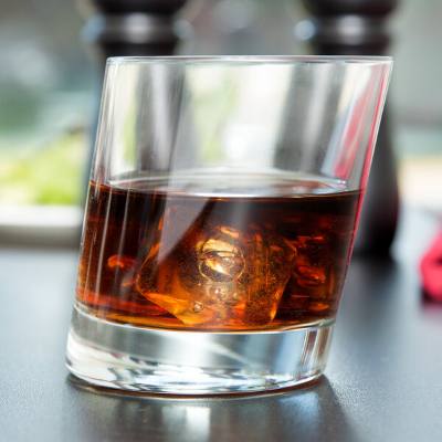 Libbey 11006821 Pisa 11.75 oz. Slanted Rocks / Double Old Fashioned Glass