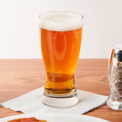 Libbey 1178HT Hourglass 10 oz. Rim Tempered Pilsner Glass
