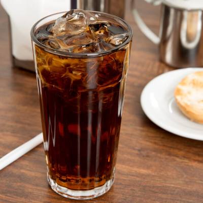 Libbey 15642 16 oz. Rim Tempered Paneled Cooler Glass