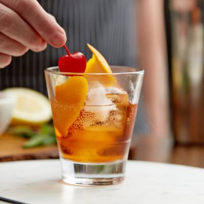 Libbey 15869 Endeavor 8 oz. Stackable Rocks / Old Fashioned Glass