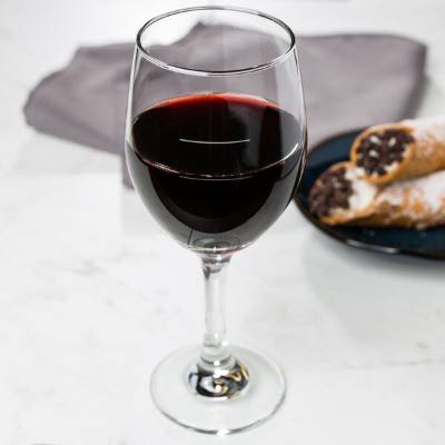 Libbey 3011-1178N Perception 14 oz. Wine Goblet with Pour Lines