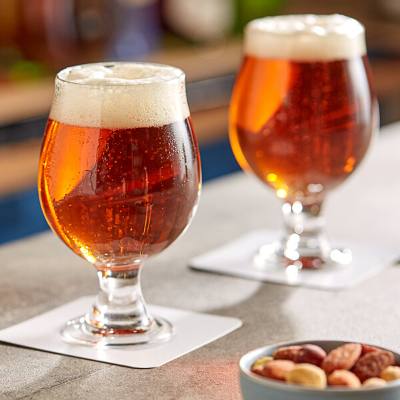 Libbey 3817 10 oz. Stackable Belgian Beer / Tulip Glass