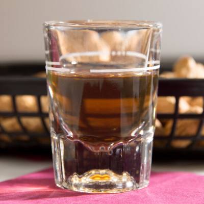 Libbey 5126/S0711 2 oz. Fluted Shot Glass with 0.875 oz. Pour Line