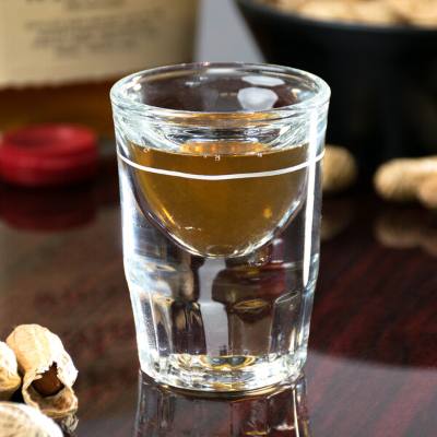 Libbey 5135/S0617 1.25 oz. Fluted Shot Glass with 0.5 oz. Pour Line