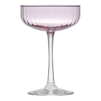 Libbey Linear 8.5 oz. Pink Coupe Glass