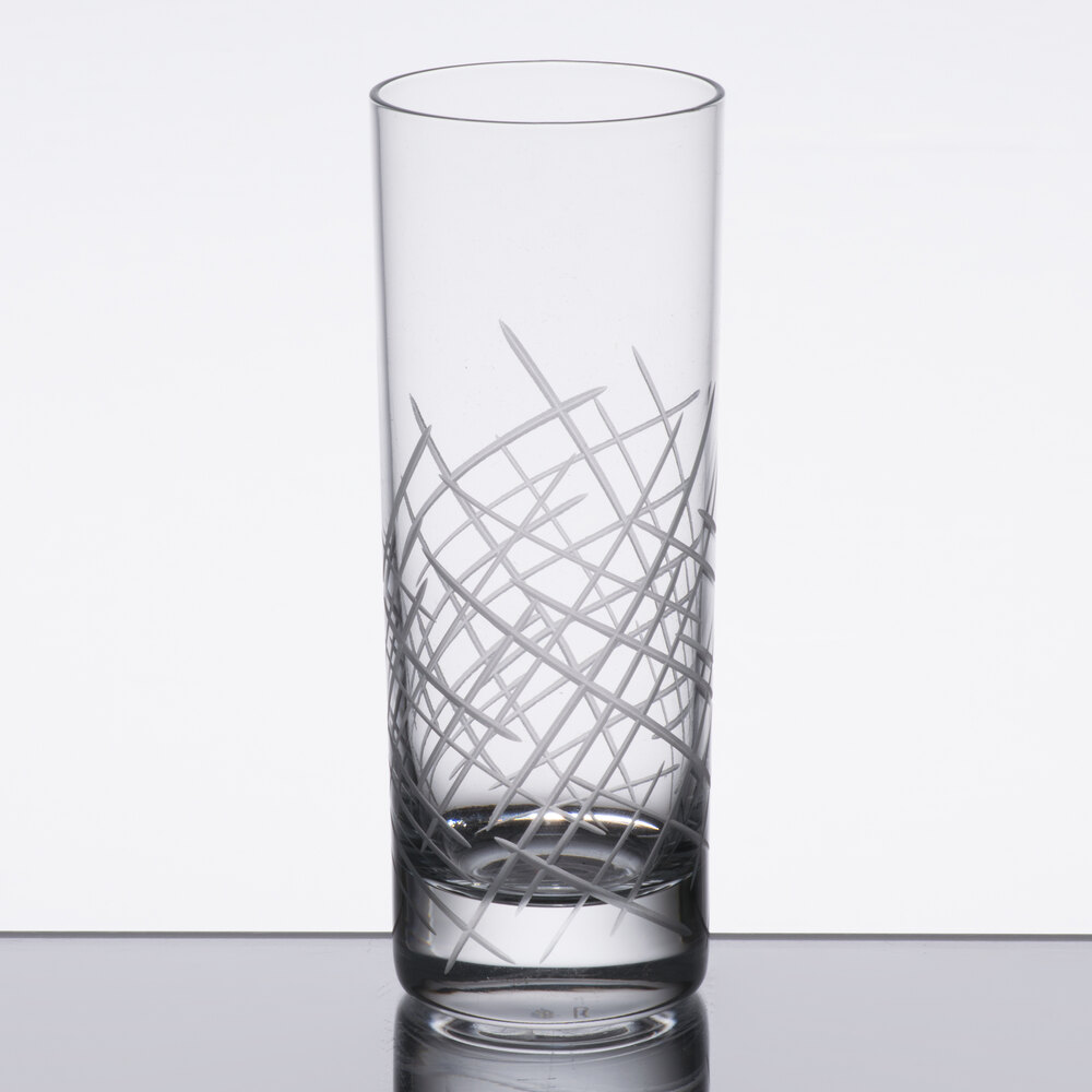 Reserve by Libbey 9038/69477 Renewal 12 oz. Crosshatch Beverage Glass - 24/Case