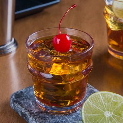 Libbey 92428 Infinium Wake 7 oz. Tritan™ Plastic Stackable Rocks / Old Fashioned Glass