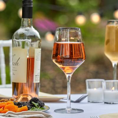 Libbey 92450 Infinium Prism 16 oz. Tritan™ Plastic Wine Glass