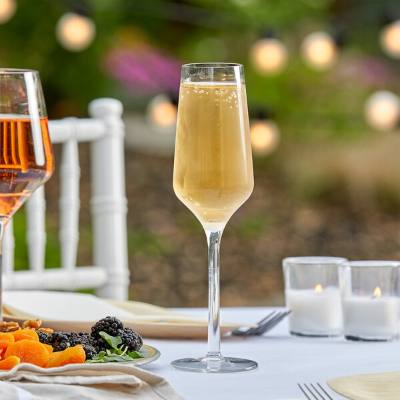 Libbey 92451 Infinium Prism 8.5 oz. Tritan™ Plastic Champagne Flute