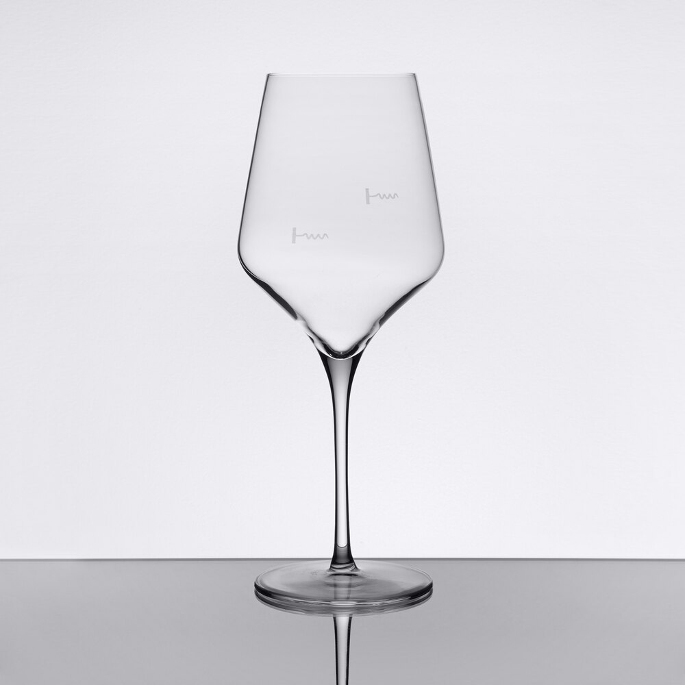 Reserve by Libbey 9323/U224A Acura Prism 16 oz. Pour Control 8 oz. / 5 oz. Wine Glass - 12/Case