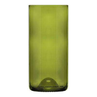 Libbey 97284 16 oz. Green Repurposed Wine Bottle Tumbler