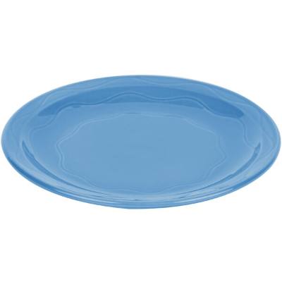 Libbey 903032002 Cantina 11 1/4" Blueberry Carved Round Porcelain Plate