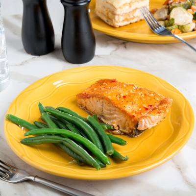 Libbey 903033011 Cantina 10 1/4" Saffron Carved Round Porcelain Plate