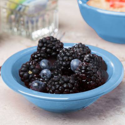 Libbey 903043012 Cantina 5 oz. Blueberry Uncarved Porcelain Fruit Bowl