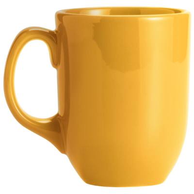 Libbey 903044904 Cantina 11 oz. Saffron Uncarved Porcelain Mug