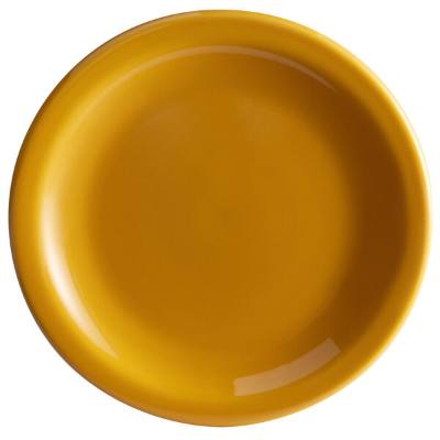 Libbey 903044909 Cantina 6 1/4" Saffron Uncarved Porcelain Plate
