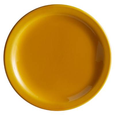 Libbey 903044910 Cantina 9" Saffron Uncarved Porcelain Plate