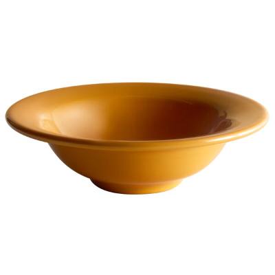 Libbey 903044919 Cantina 12 oz. Saffron Uncarved Porcelain Grapefruit Bowl