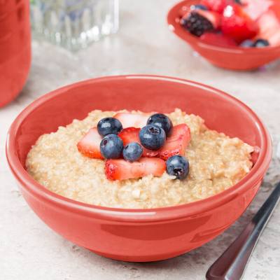 Libbey 903045003 Cantina 18 oz. Cayenne Uncarved Porcelain Oatmeal Bowl