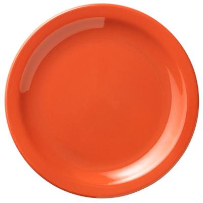 Libbey 903045910 Cantina 9" Cayenne Uncarved Porcelain Plate