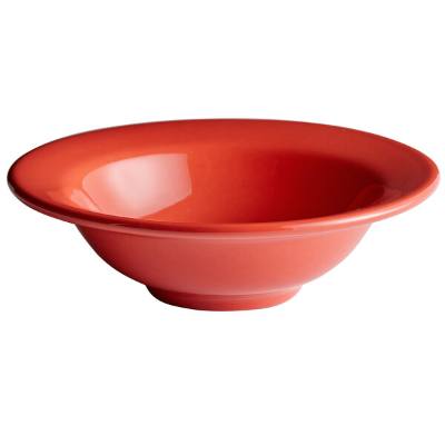 Libbey 903045919 Cantina 12 oz. Cayenne Uncarved Porcelain Grapefruit Bowl