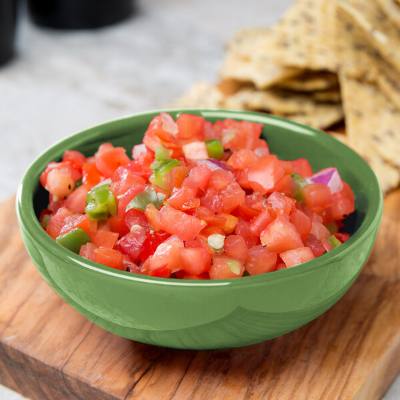 Libbey 903046002 Cantina 5 oz. Sage Uncarved Porcelain Salsa Bowl