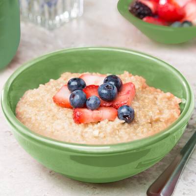 Libbey 903046003 Cantina 18 oz. Sage Uncarved Porcelain Oatmeal Bowl