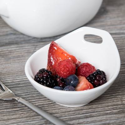 Libbey 905356020 Slenda Practica 4 oz. Royal Rideau White Porcelain Bowl