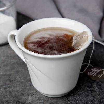 Libbey 905437889 Elan 9 oz. Royal Rideau White Tall Porcelain Tea Cup
