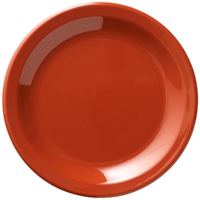 Libbey Cantina 6 1/4" Cayenne Uncarved Melamine Round Plate