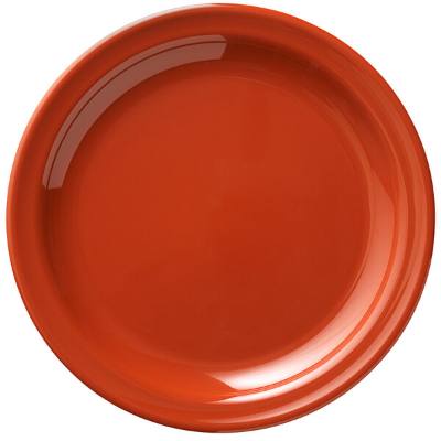 Libbey Cantina 9" Cayenne Uncarved Melamine Round Plate