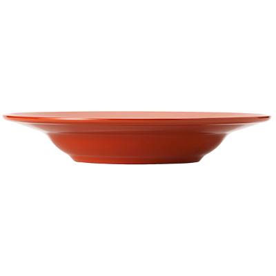 Libbey Cantina 21 oz. Cayenne Uncarved Melamine Pasta Bowl