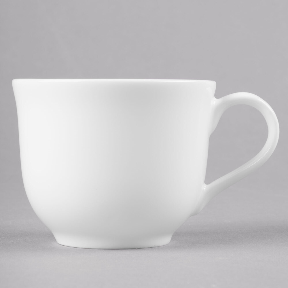 Reserve by Libbey 911190016 International 4 oz. Bone China Round A.D. Coffee Cup - 36/Case