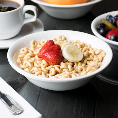 Libbey 911194013 Reflections 17.5 oz. Aluma White Porcelain Cereal Bowl