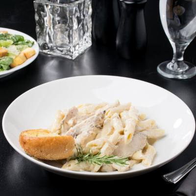 Libbey 911194050 Reflections 50 oz. Aluma White Porcelain Harmony Pasta Bowl