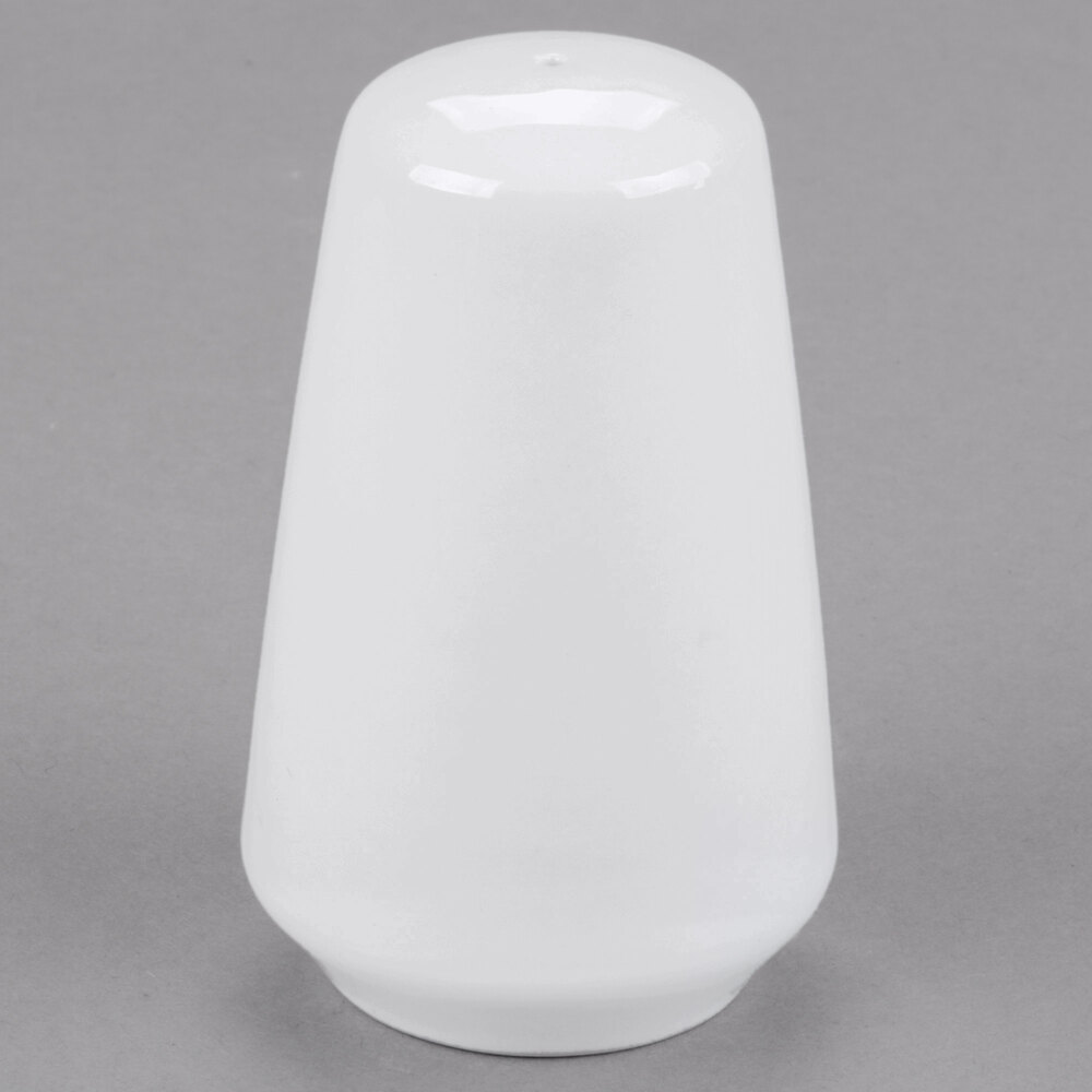 Libbey 911194500 Reflections Aluma White Porcelain Salt Shaker - 36/Case