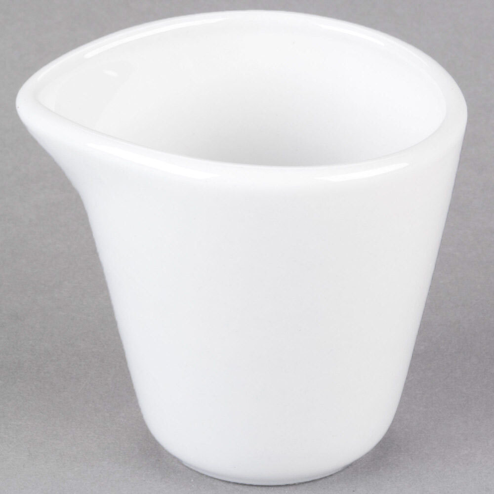 Libbey 911194502 Reflections 3 oz. Aluma White Porcelain Creamer - 24/Case