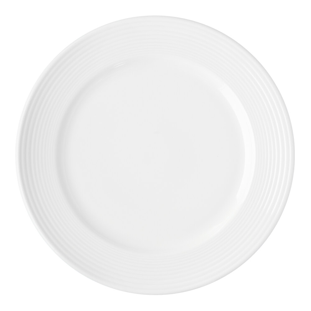 Reserve by Libbey 911196003 Repetition 9 7/8" Aluma White Porcelain Plate - 12/Case