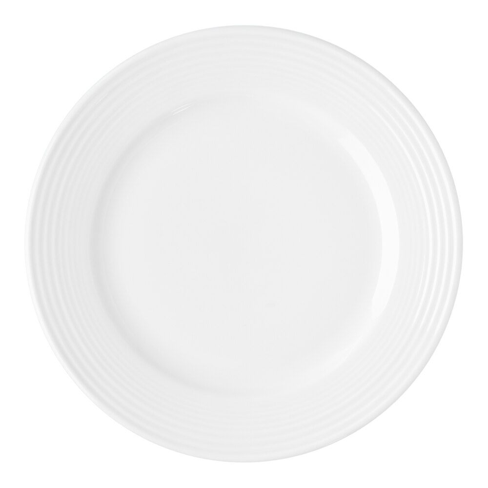 Reserve by Libbey 911196005 Repetition 7 5/8" Aluma White Porcelain Plate - 36/Case