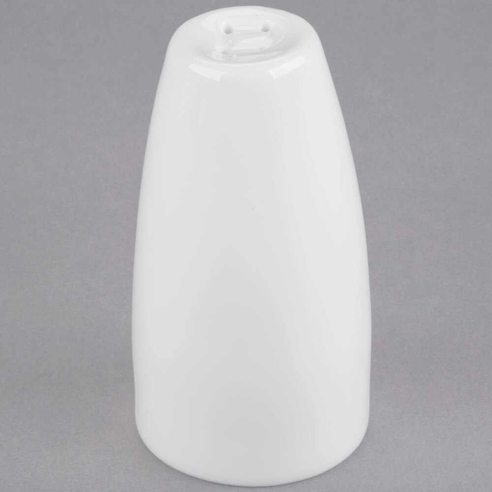 Libbey 911197037 Slenda 2.5 oz. Royal Rideau White Porcelain Pepper Shaker - 36/Case