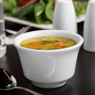Libbey Slenda 8 oz. Royal Rideau White Porcelain Bouillon