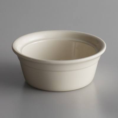 Libbey 950027729 Casablanca 13 oz. Cream White Large Deep Porcelain Casserole Dish