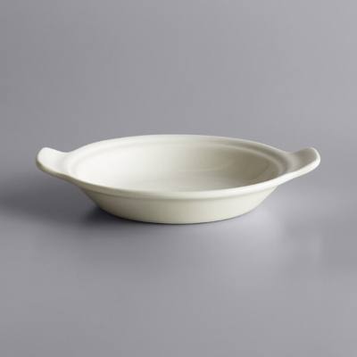 Libbey 950027745 Casablanca 12 oz. Cream White Medium Porcelain Shirred Egg Dish