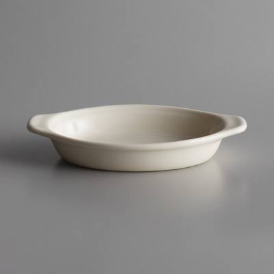 Libbey 950027747 Casablanca 5 oz. Cream White Small Welsh Porcelain Rarebit