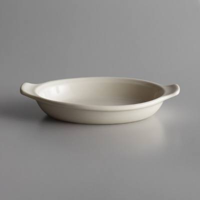 Libbey 950027748 Casablanca 9 oz. Cream White Medium Welsh Porcelain Rarebit