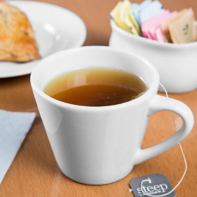 Libbey Slenda 7 oz. Royal Rideau White Porcelain Tea Cup